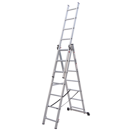 [ACL307] Extension Combination Ladder 3 x 7 Aluminium - EN 131