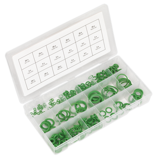 [ACOR225] Sealey Rubber O-Ring Air Conditioning Assortment 225pc