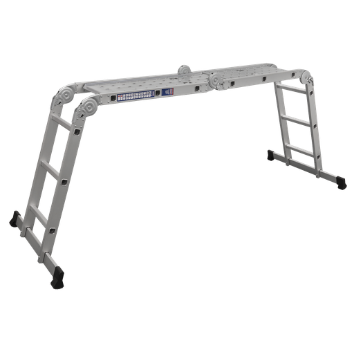 [AFPL1] Sealey 4-Way Aluminium Folding Platform Ladder - BS EN 131