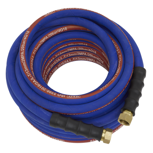 [AH15R/12] Sealey Extra-Heavy-Duty Air Hose with 1/2"BSP Unions 15m x 13mm