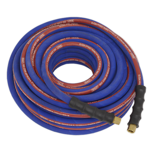 [AH20R/38] Sealey Extra-Heavy-Duty Air Hose with 1/4"BSP Unions 20m x 10mm