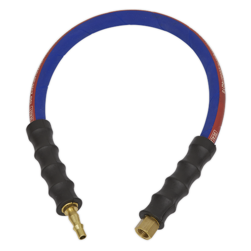 [AH2R] Air Leader Hose with Tailpiece & 1/4"BSP Union 600mm x 8mm