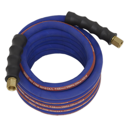 [AH5R] Sealey Extra-Heavy-Duty Air Hose with 1/4"BSP Unions 5m x 8mm