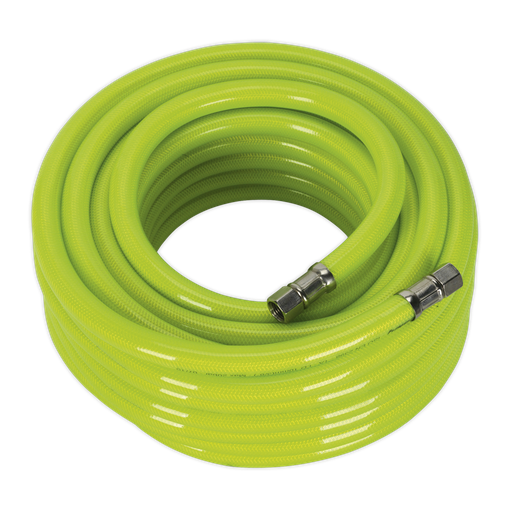 [AHFC1538] Sealey High-Visibility Air Hose with 1/4"BSP Unions 15m x 10mm