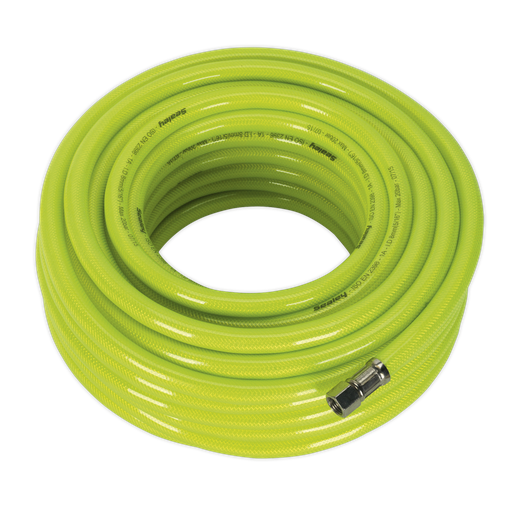 [AHFC20] Sealey High-Visibility Air Hose with 1/4"BSP Unions 20m x 8mm
