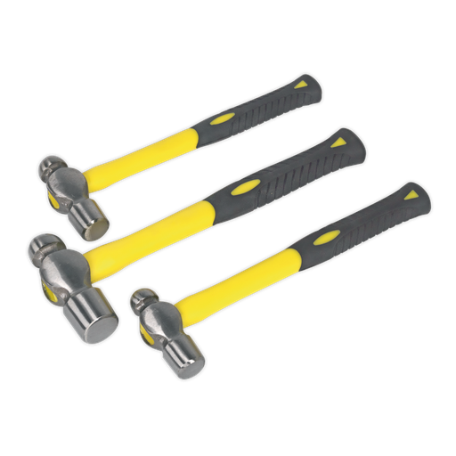 [AK2031] Sealey Premier Ball Pein Hammer Set with Fibreglass Shafts 3pc