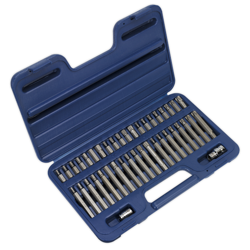 [AK219] Sealey Premier TRX-Star*/Hex/Spline Bit Set 3/8" & 1/2"Sq Drive 42pc