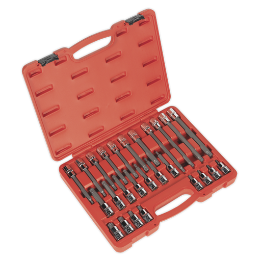 [AK2195] Sealey Premier Spline Socket Bit Set 1/2"Sq Drive 26pc