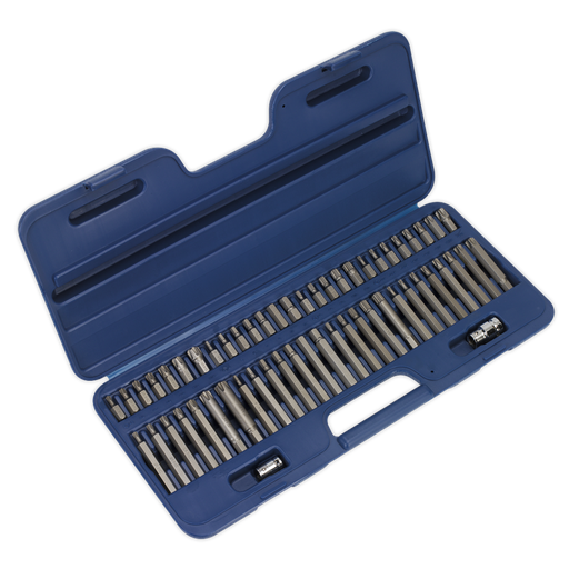 [AK21956] Sealey Premier Security TRX-Star*/Hex/Ribe/Spline Bit Set 3/8" & 1/2"Sq Drive 56pc