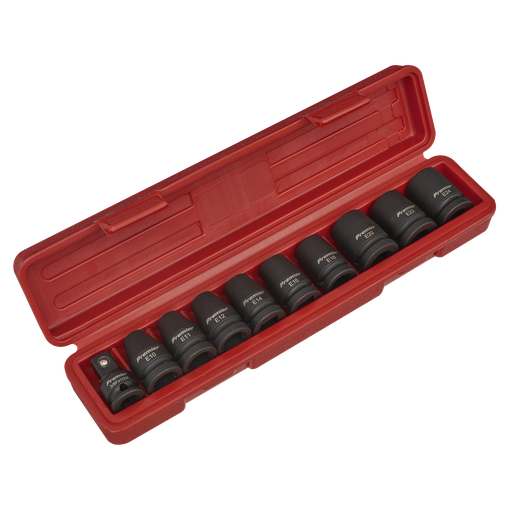 [AK2301] Sealey Premier TRX-Star* Female Impact Socket Set 1/2"Sq Drive 1