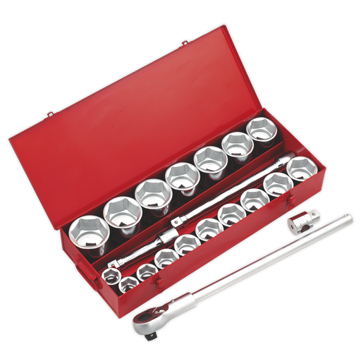[AK261] Sealey Premier Socket Set 1"Sq Drive 22pc