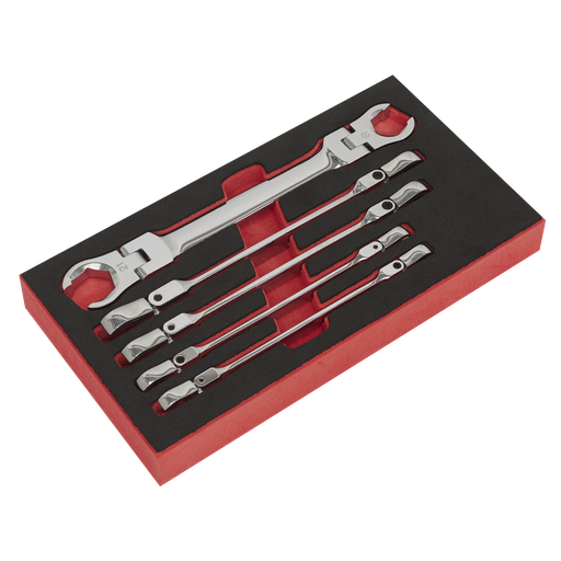 [AK2652] Sealey Premier Flexi-Head Flare Nut Spanner Set 5pc