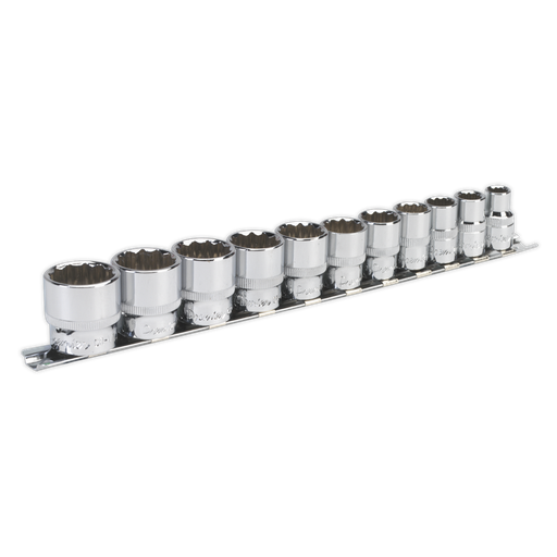 [AK2672] Sealey Premier Imperial Socket Set 3/8"Sq Drive 12-point 11pc
