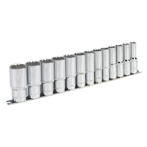 [AK2675] Sealey Premier Imperial Deep Socket Set 1/2"Sq Drive 12-point 13pc