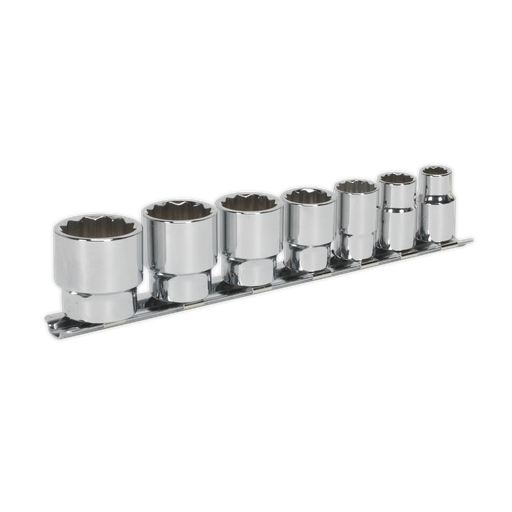[AK2676] Sealey Premier Whitworth Socket Set 3/8"Sq Drive 7pc
