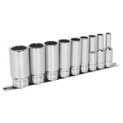 [AK2679] Sealey Premier Whitworth Deep Socket Set 1/2"Sq Drive 9pc