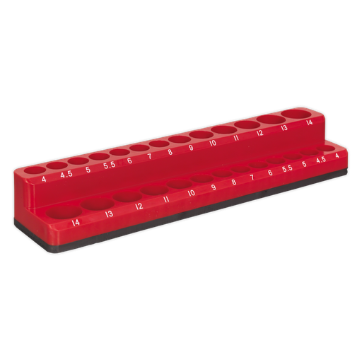 [AK27085] Sealey Premier Socket Holder Magnetic 1/4"Sq Drive Capacity 26 Sockets