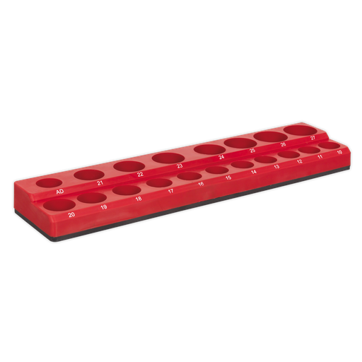 [AK27087] Sealey Premier Socket Holder Magnetic 1/2"Sq Drive Capacity 19 Sockets