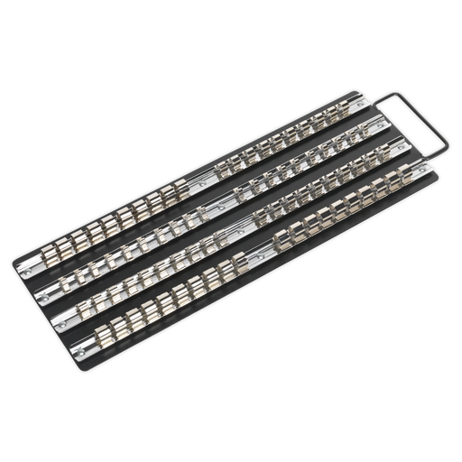 [AK271B] Sealey Premier Socket Rail Tray 1/4", 3/8" & 1/2"Sq Drive - Black
