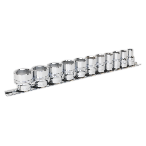 [AK2740] Sealey Premier Imperial Lock-On™ Socket Set 3/8"Sq Drive 11pc