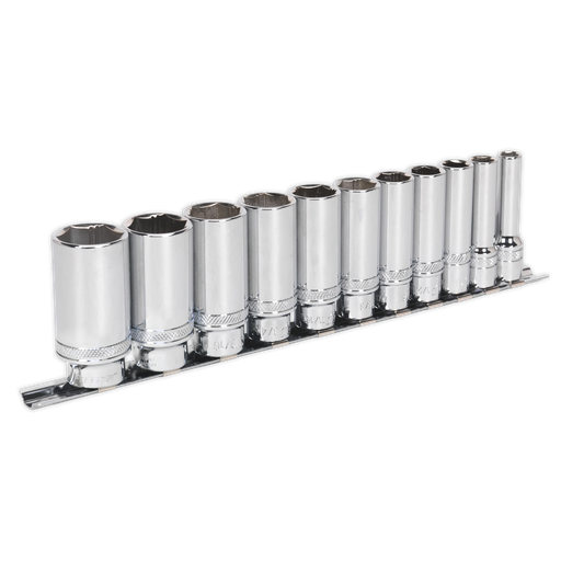 [AK2743] Sealey Premier Imperial Deep Lock-On™ Socket Set 3/8"Sq Drive 11pc