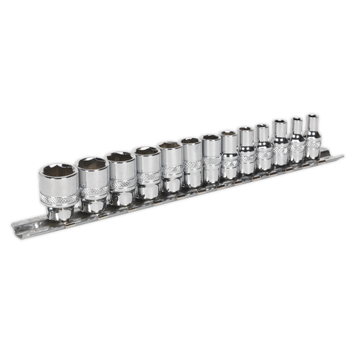 [AK2746] Sealey Premier Lock-On™ Socket Set 1/4"Sq Drive 13pc