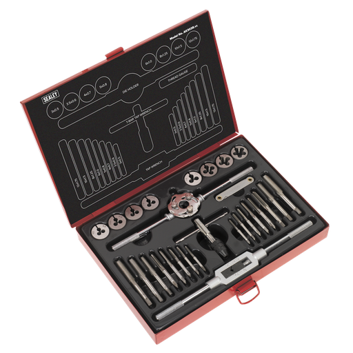 [AK3028] Sealey Metric Tap & Die Set Split Dies 28pc