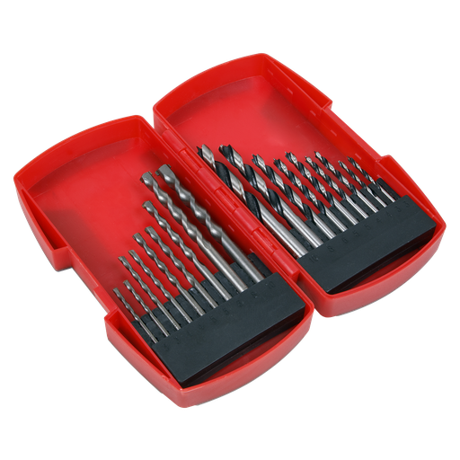 [AK3718MW] Sealey Wood/Masonry Drill Bit Set 18pc