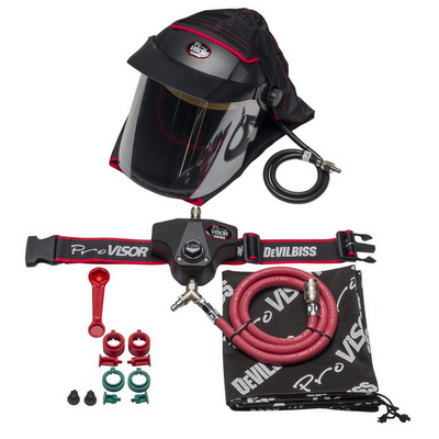 [DV.PROV-650] Devilbiss Complete Air Fed Visor Mask With Waistbelt (Each)