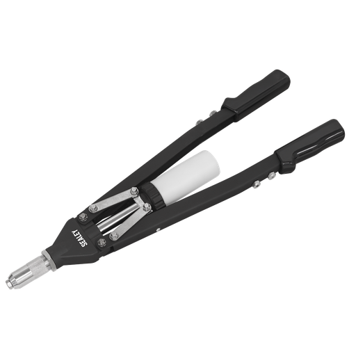 [AK3981] Sealey Heavy-Duty Long-Arm Riveter with Collection Bowl