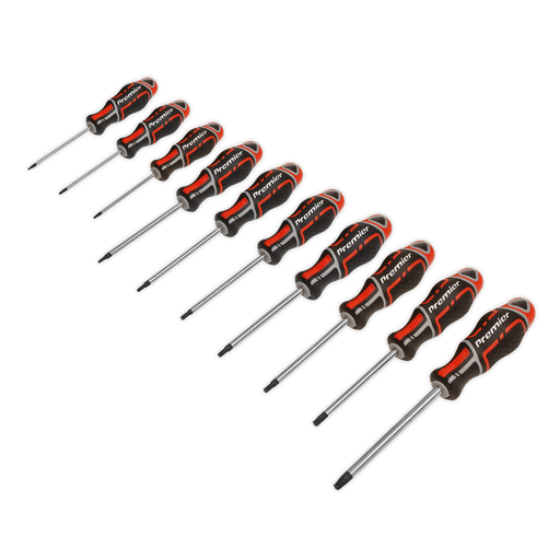 [AK4324] Sealey Premier GripMAX® TRX-Star* Screwdriver Set 10pc - Red