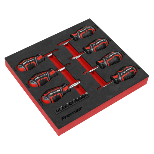 [AK4371] Sealey Premier GripMAX® Stubby Screwdriver Set 17pc