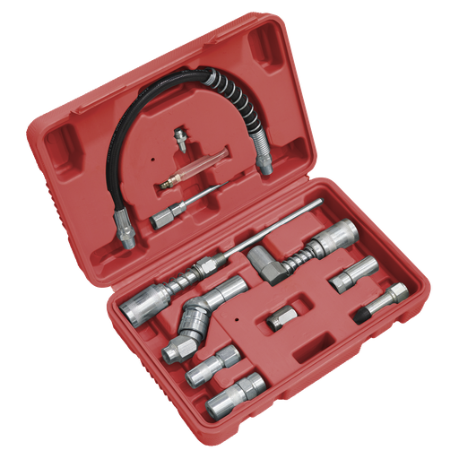 [AK4482] Sealey Grease Gun Adaptor Kit 12pc