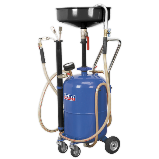 [AK456DX] Sealey Air Discharge Mobile Oil Drainer with Probes 35L