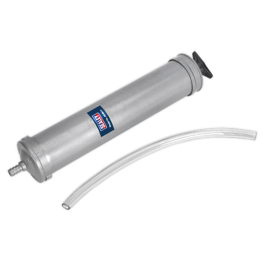 [AK46] Sealey Oil Suction Syringe 500ml Metal Body