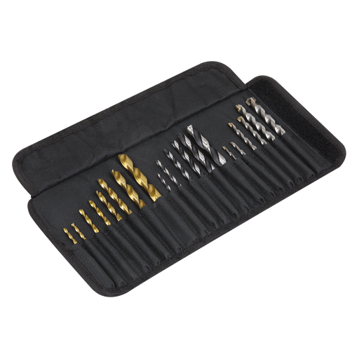 [AK4720] Sealey 1/4"Hex Shank Assorted Drill Bit Set 20pc