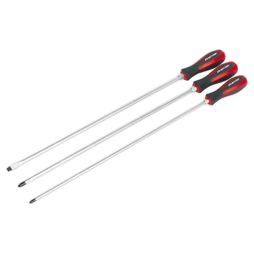 [AK4935] Sealey Premier Extra-Long Hammer-Thru Screwdriver Set 450mm 3pc