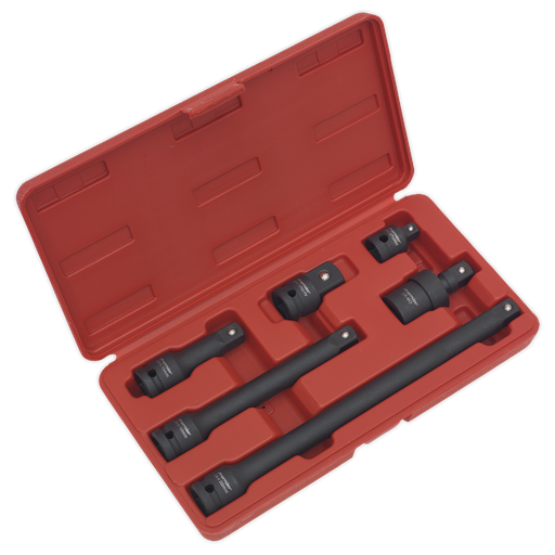 [AK5514] Sealey Premier Impact Adaptor & Extension Bar Set 1/2"Sq Drive 6pc