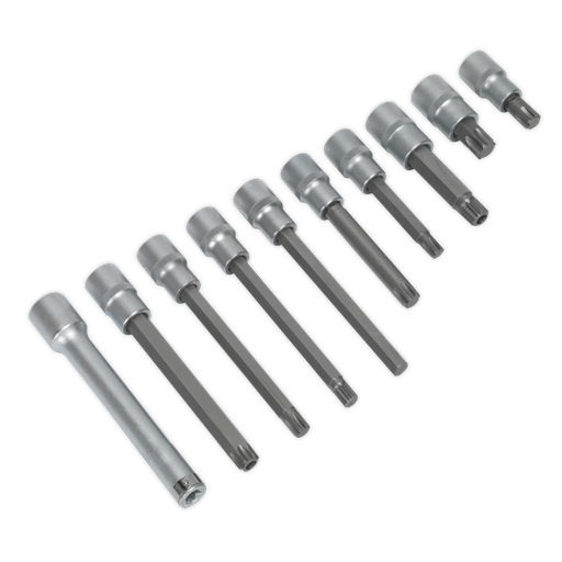 [AK5538] Sealey Premier Head Bolt Socket Bit Set 1/2"Sq Drive 10pc