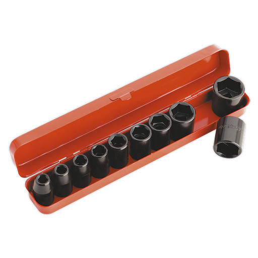 [AK56/11M] Sealey Premier Impact Socket Set 1/2"Sq Drive 10pc
