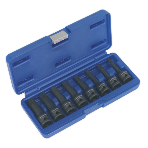 [AK5604] Premier Spline Impact Socket Bit Set 1/2"Sq Drive 8pc