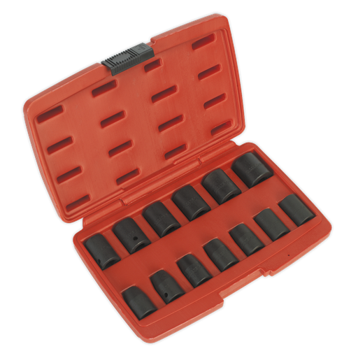 [AK5613M] Sealey Premier Impact Socket Set 1/2"Sq Drive 13pc