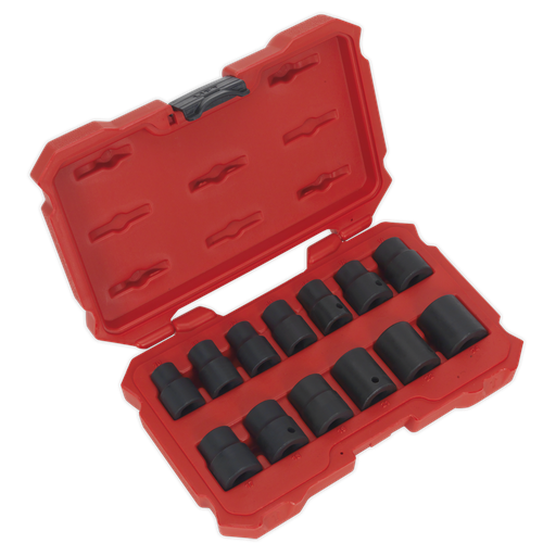 [AK5616M] Premier Lock-On™ Impact Socket Set 1/2"Sq Drive 13pc