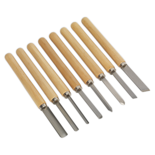 [AK60/8] Wood Turning Chisel Set 8pc