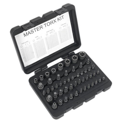 [AK6199] Sealey Premier TRX-Star* Master Socket Set 52pc 1/4", 3/8" & 1/2