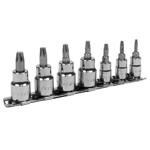 [AK62262] Sealey Premier Lock-On™ TRX-Star* Socket Bit Set 1/4" & 3/8"Sq Drive 7pc