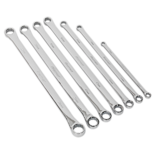 [AK6311] Extra-Long Double End Ring Spanner Set 7pc