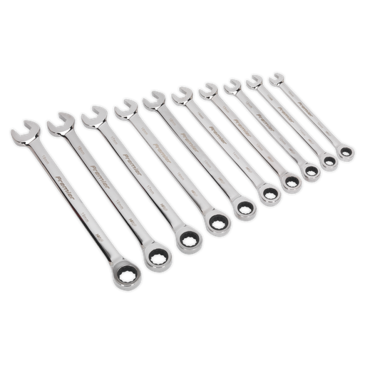 [AK63914] Premier Extra-Long Combination Ratchet Spanner Set 10pc