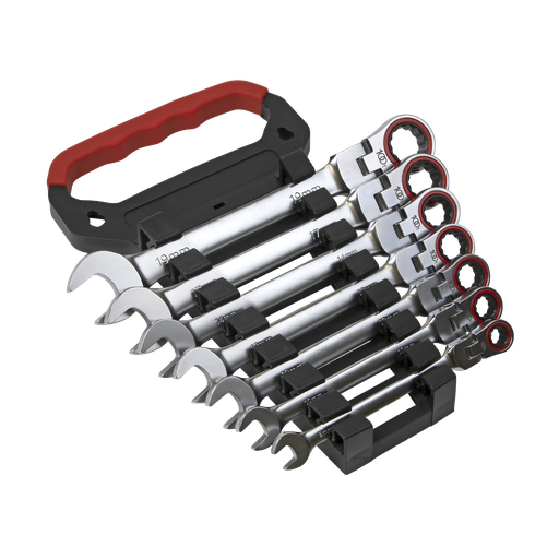 [AK63943] Sealey Premier Platinum Flexi-Head Ratchet Combination Spanner S