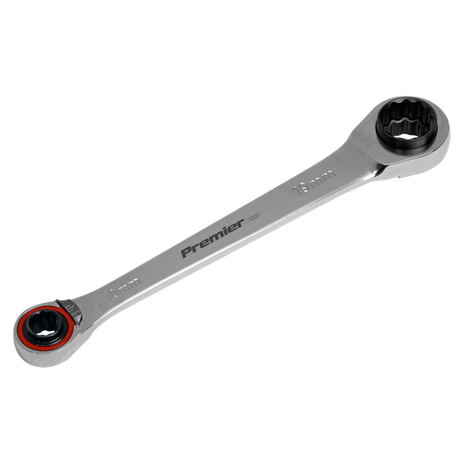 [AK63948] Premier Platinum 4-in-1 Reversible Ratchet Ring Spanner
